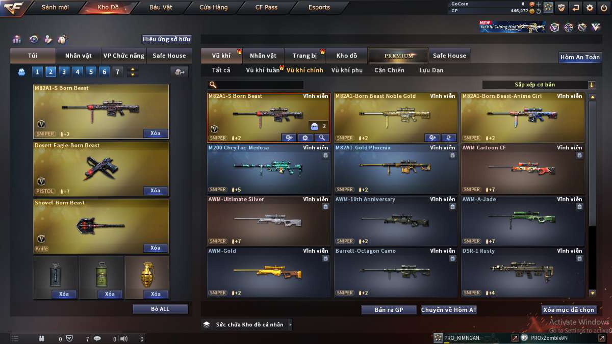 shop acc cf uy tin gia re